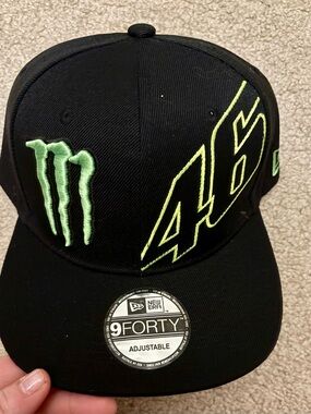 New Era Black Cap with Neon Green '46' & Monster Logo